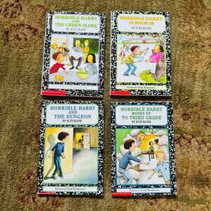 Horrible Harry Series by Suzy Kline Scholastic Reading Level 3 Set of 4 NEW